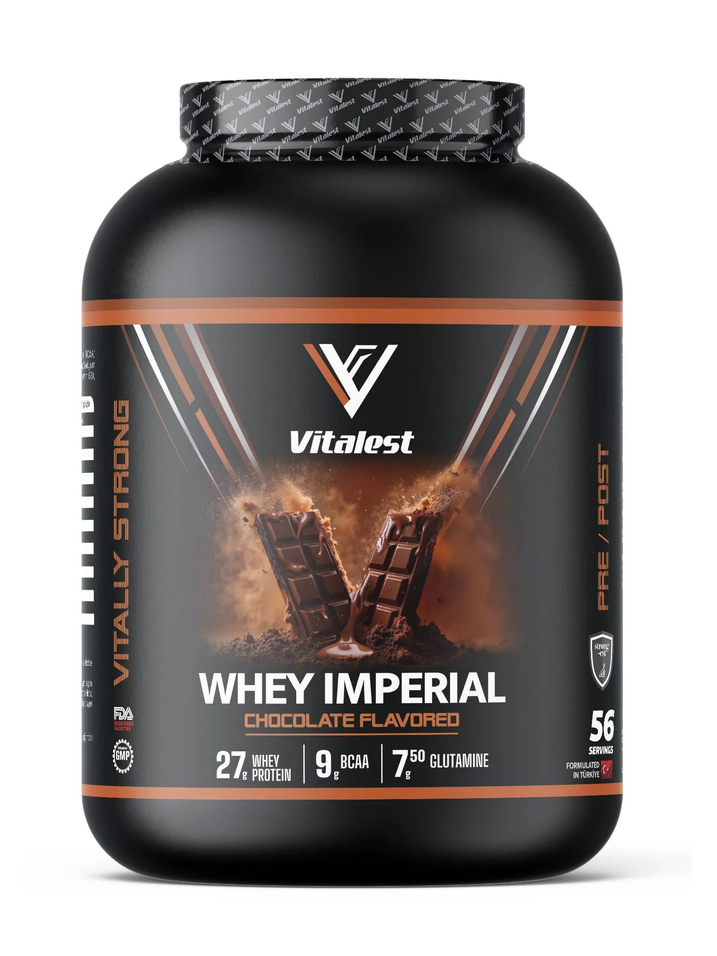 Vitalest Whey Imperial Protein Tozu 2128g 56 Servis ÇİKOLATA